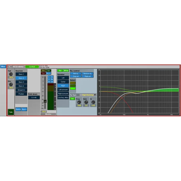 Digital Audio Denmark AX Center Base unit 2 slot audio interface